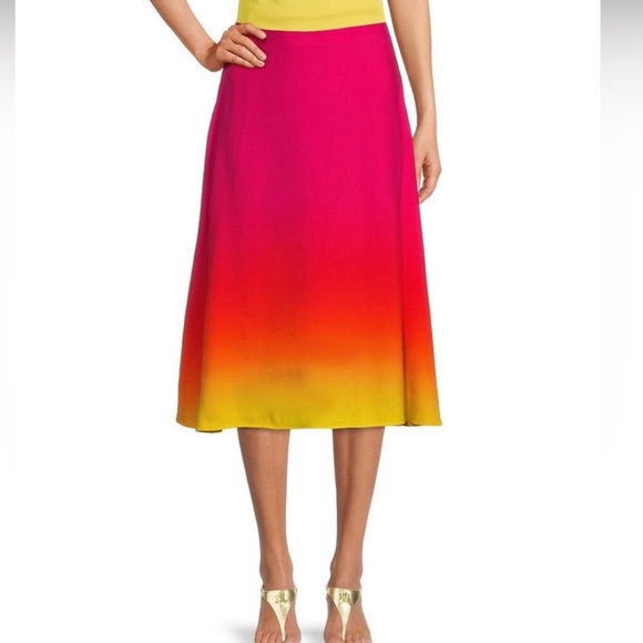 Ralph Lauren Dip-Dyed Sleeveless Sweater NWT Size M GIFTABLE ! Hot Pink & Yellow - Picture 5 of 6